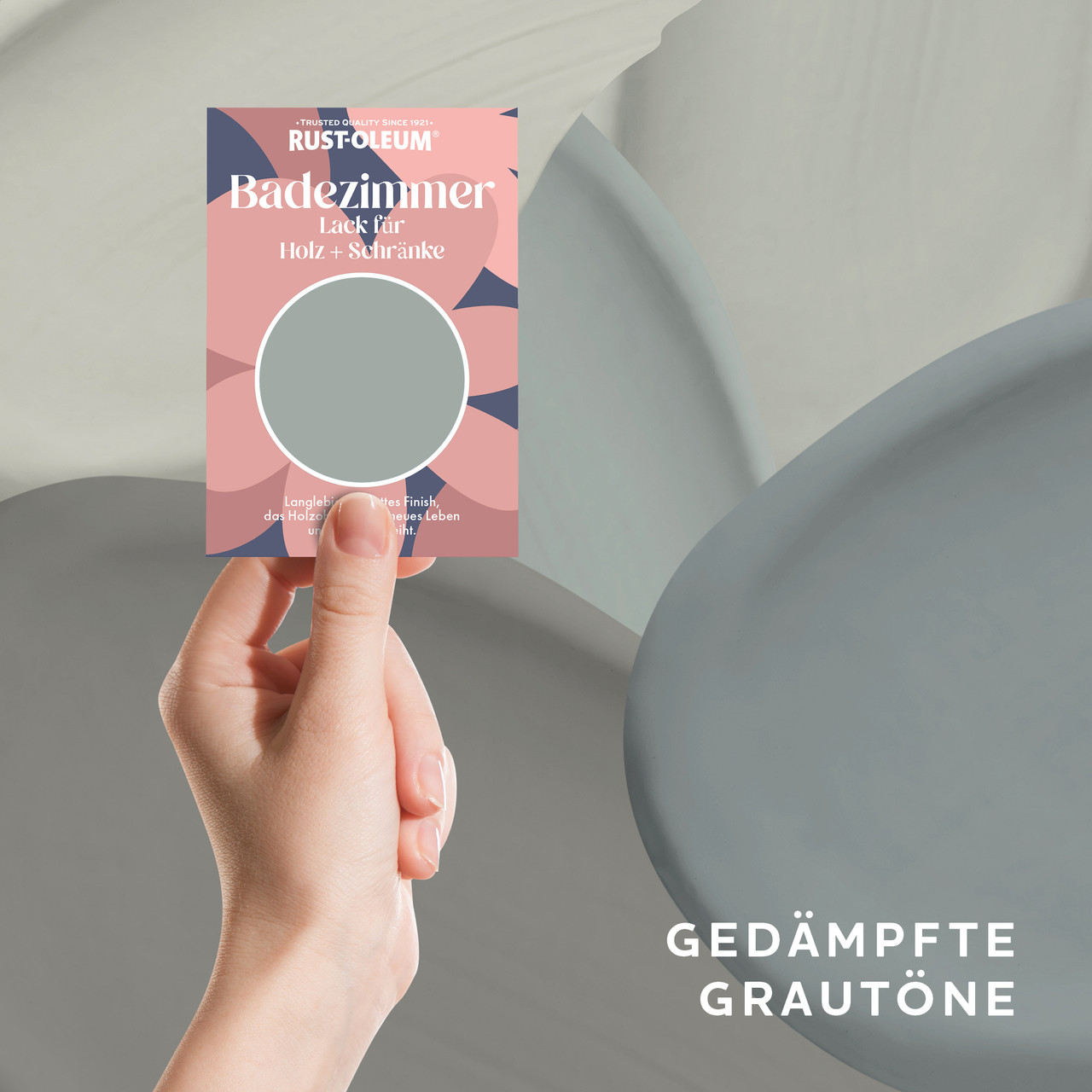 Badezimmer Holz und Schränke Testerbox -  Gedämpfte Grautöne