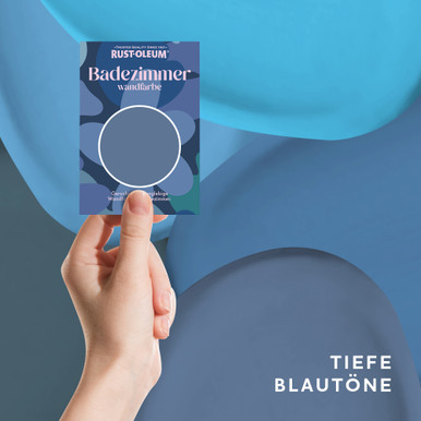 Badezimmer Wände und Decken Testerbox -  Tiefe Blautöne