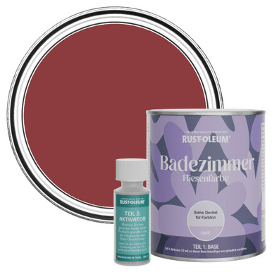 Badezimmer Fliesenlack, Matt - Bordeaux
