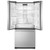 Maytag MFB2055FRZ French Door Refrigerator, 30 inch Width, 19.6 cu. ft. Capacity, Optional Ice Maker (Special Order), Stainless Steel colour