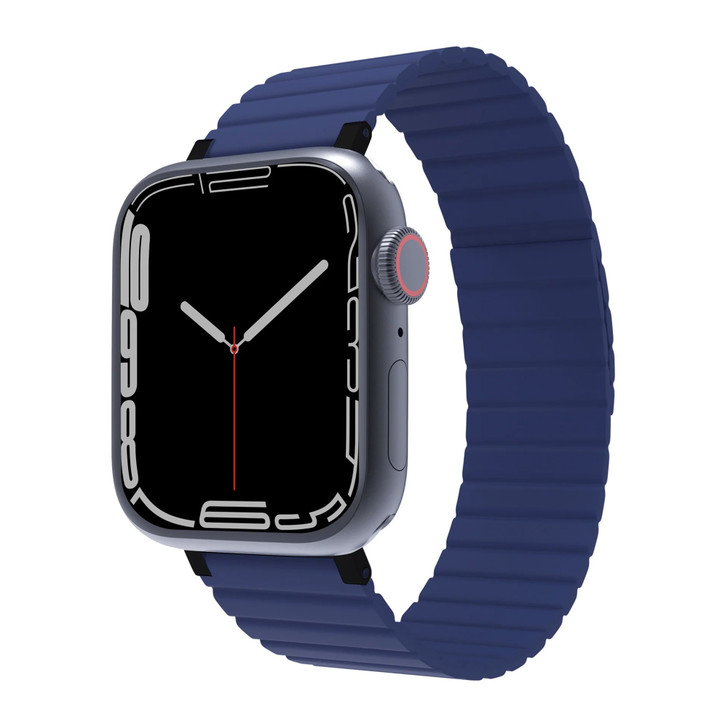 Apple Watch 38/40/41mm JCPal Silicone Magnetic Watch Band - Navy Blue - 15-12090