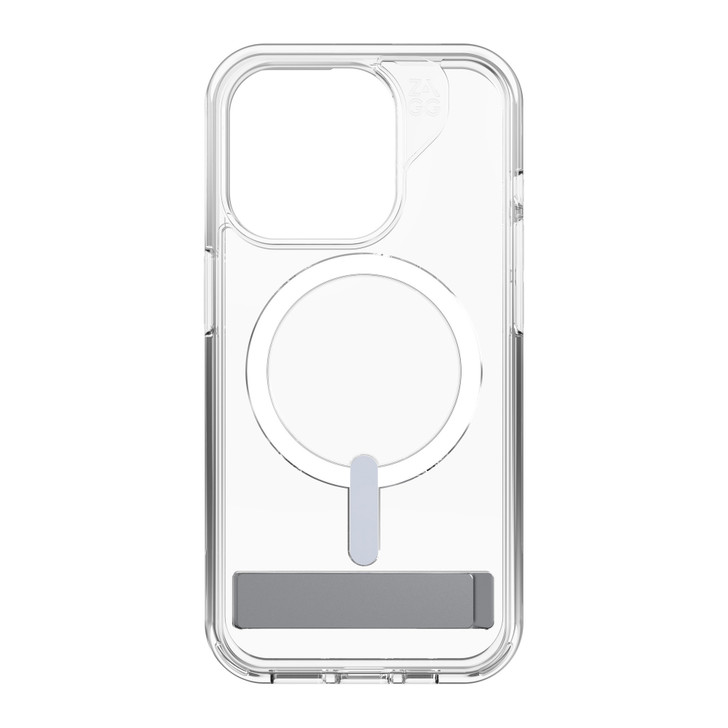 iPhone 15 Pro ZAGG (GEAR4) Crystal Palace Snap Kickstand Case - Clear - 15-11780
