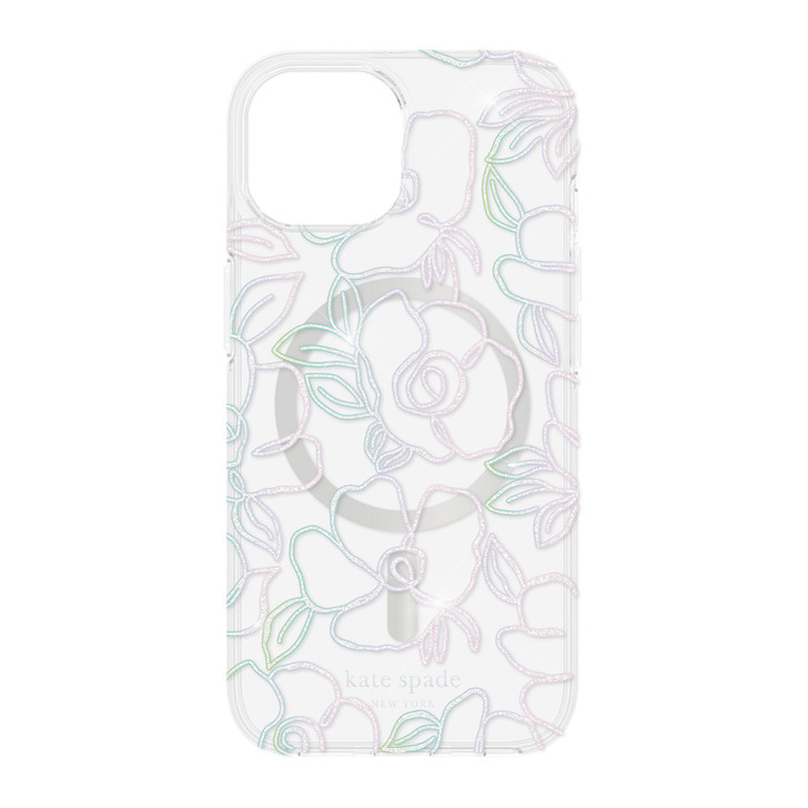 iPhone 15/14/13 Kate Spade Protective Hardshell MagSafe Case - Modern Floral - 15-12035