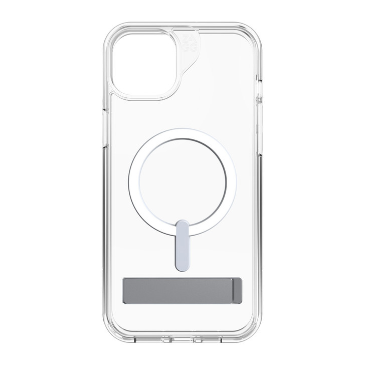 iPhone 15 Plus/14 Plus ZAGG (GEAR4) Crystal Palace Snap Kickstand Case - Clear - 15-11779