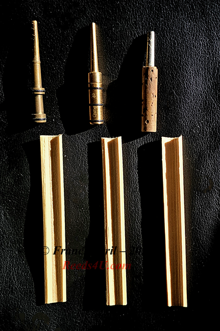 Example of Guillotined Oboe Cane and Staples