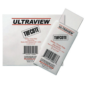 Dynaflux Tufcote Cover Plate - 4" x  5", Clear (UVT02)