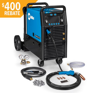 Millermatic 255 MIG/Pulsed MIG Welder w/ EZ-Latch Running Gear- 208/240V (951766)