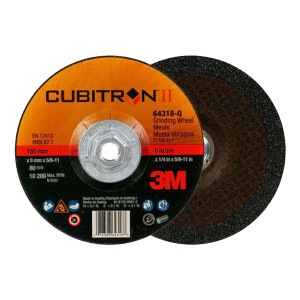 6" X 1/4" X 5/8"-11 Cubitron II Grind Wheel (64318)