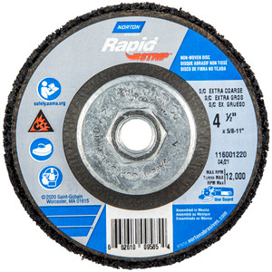 4-1/2" X 5/8"-11 Bear-Tex Rapid Strip SC Coarse Grit Non-Woven Depressed Center Disc (66261009585)