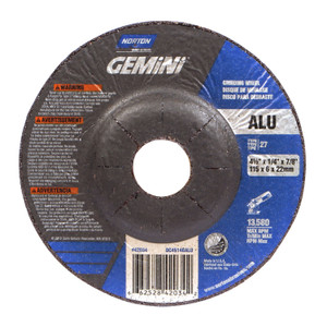 4-1/2" X 1/4" X 7/8" Gemini Aluminum Grinding Wheel (66252842034)