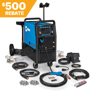 Multimatic 255 Multiprocess Welder w/ EZ-Latch Dual Cylinder Running Gear & TIG Kit - 208-575V (951768)