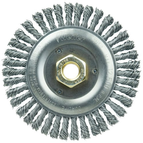 5" x .020" x 5/8"-11 Roughneck Jr. Root Pass Weld Cleaning Brush