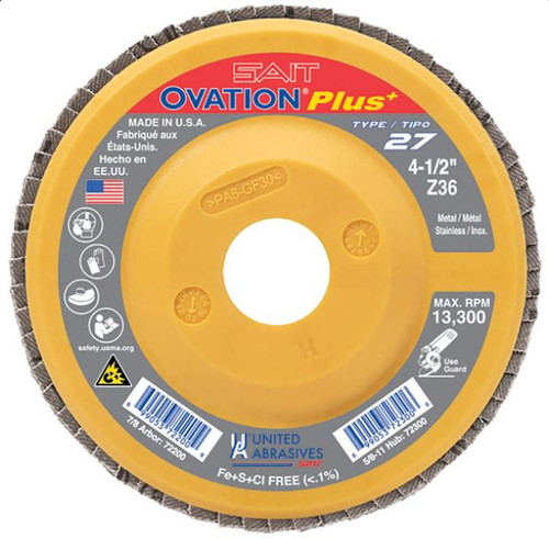 4-1/2" X 7/8" Ovation Flap Disc (72201)