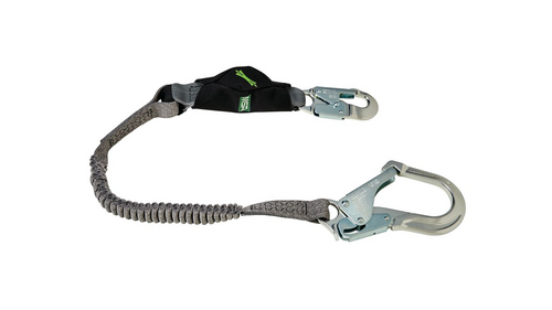 V-Series Stretch Single-Leg Energy Absorbing Lanyard, 6',36CL Large Snaphooks (10193554)