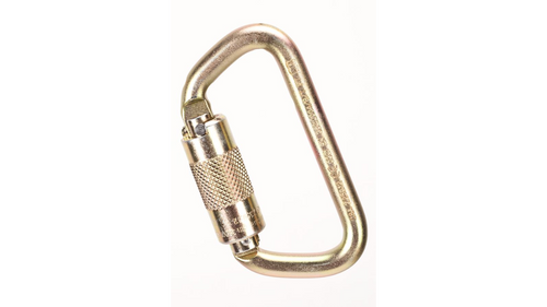 Steel Carabiner, 9/16in Gate Opening, Auto-Locking, ANSI Z359.12 (10089205)