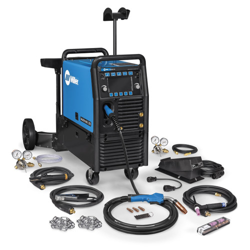 Multimatic 255 Multiprocess Welder w/ EZ-Latch Dual Cylinder Running Gear & TIG Kit - 208-575V (951768)