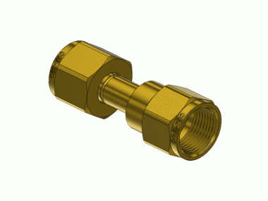 CGA-320 To CGA-580 Cylinder Adapter – Brass, For CO2 To Argon Regulator Conversion, With Nylon Washer, 15MPa Rated
