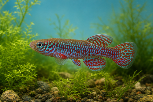 GARDNERI KILLIFISH — Generated representative illustration. Not actual stock or measured-size evidence. LOP asset 97ccd816-6275-4feb-900f-b945c6c195b6