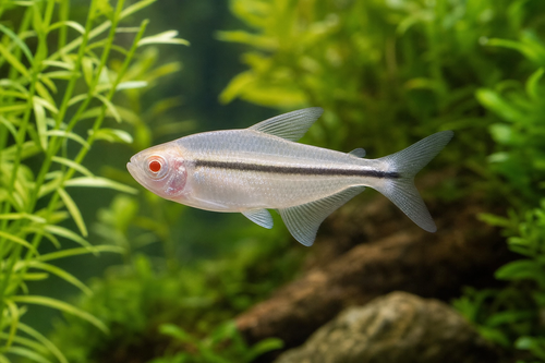 BLACK NEON TETRA ALBINO - AI-generated catalogue illustration, not actual stock. Source: Shop-CC TT-002; asset e9043c3e-5d8c-4252-9bf6-f3ae454dc002