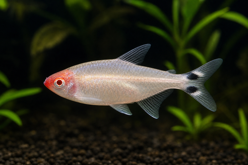 BRILLIANT RUMMY NOSE TETRA - AI-generated catalogue illustration, not actual stock. Source: Shop-CC TT-055; asset 3445b248-e680-45c5-a4e1-d3676f8eb435