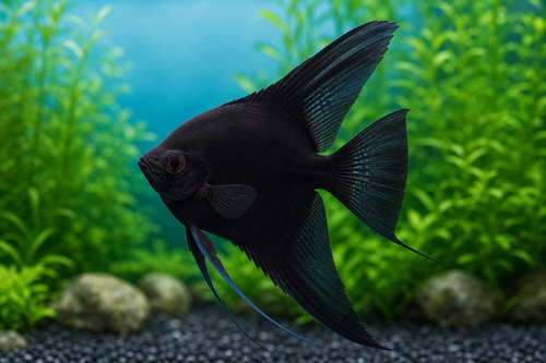BLACK ANGEL — Generated representative illustration. Not actual stock or measured-size evidence. LOP asset a7a308af-c0fa-4f5f-8423-939a48a305be