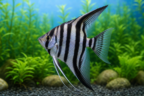 ZEBRA ANGEL — Generated representative illustration. Not actual stock or measured-size evidence. LOP asset 76d1cf6f-bb50-4334-82fc-f6198ffaa839