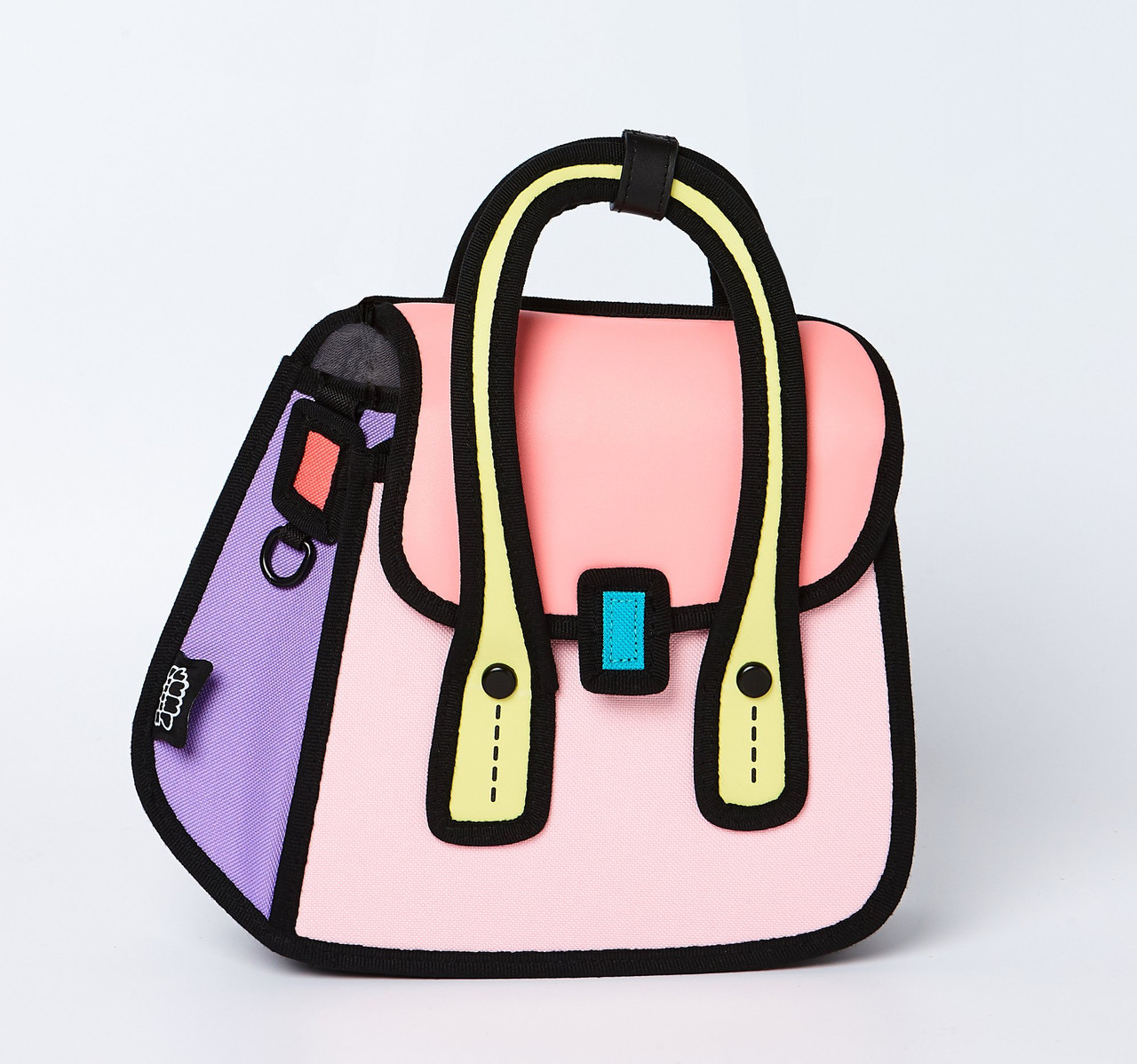 Buy Homecube 3D Jump Style 2D Drawing Fashion Design Mixed Color, Cartoon  Paper Bag Comic Bow Handbags, PU Leather Crossbody Handbag Tote Bags Purse  (Pink) Online at desertcartIsrael