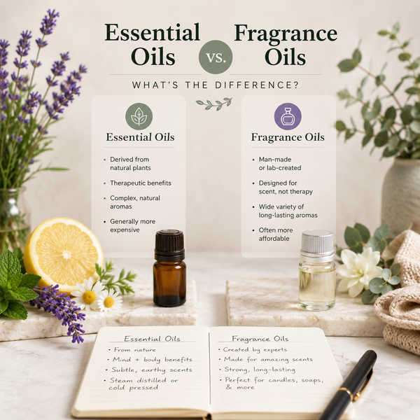 The Difference Between Essential Oils and Fragrance Oils
