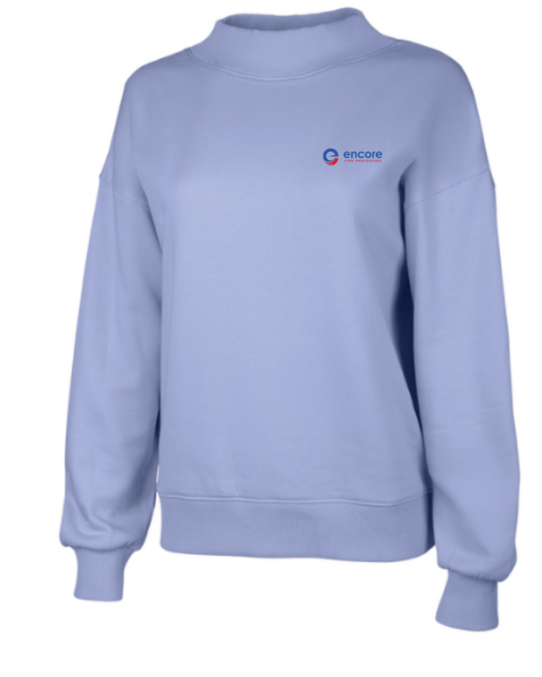 Women's Charles River Mock-Neck Sweatshirt