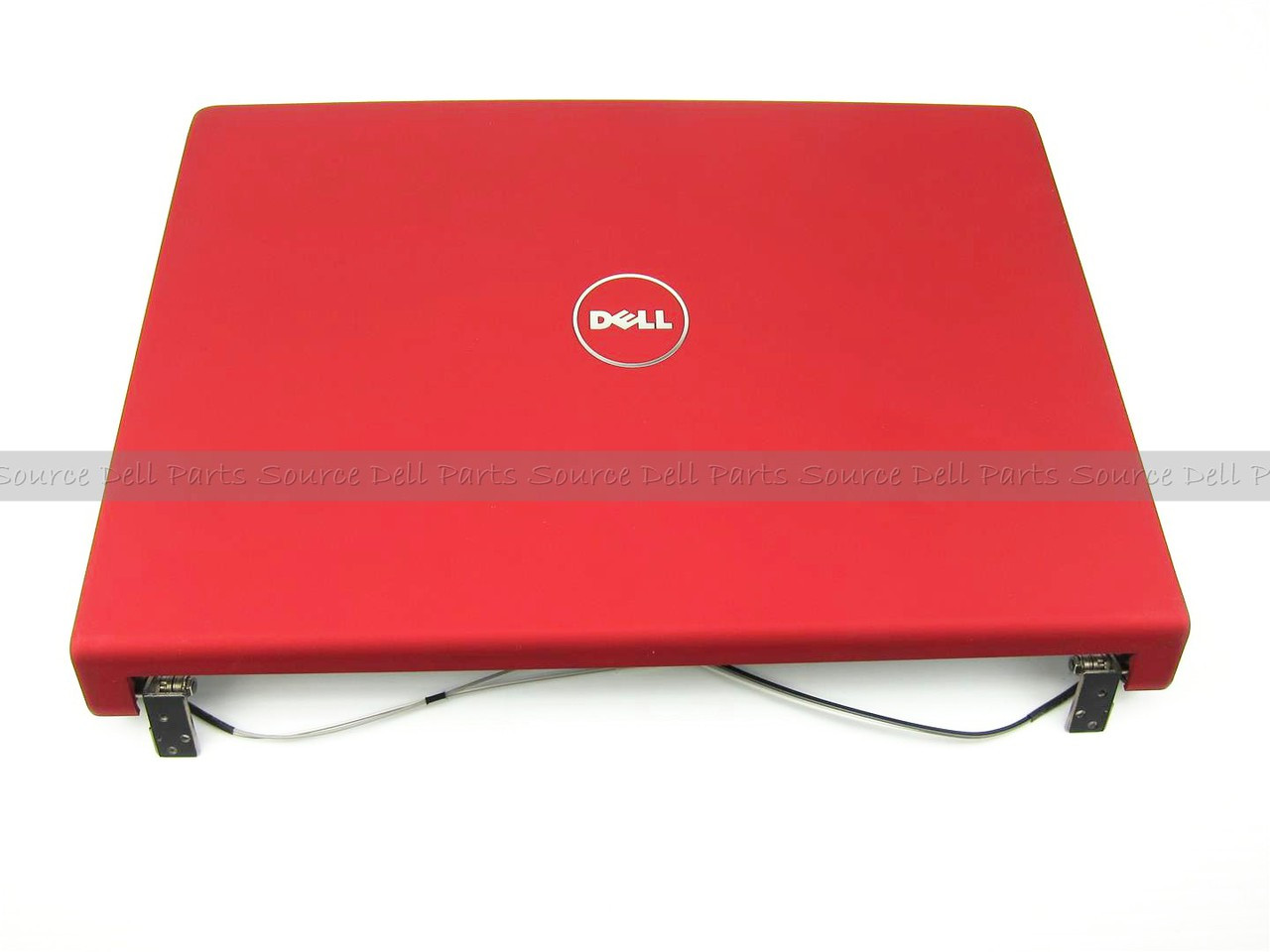 Dell Studio 1457 / 1458 Red LCD Back Cover Lid Top Plastic with Hinges - 00K83