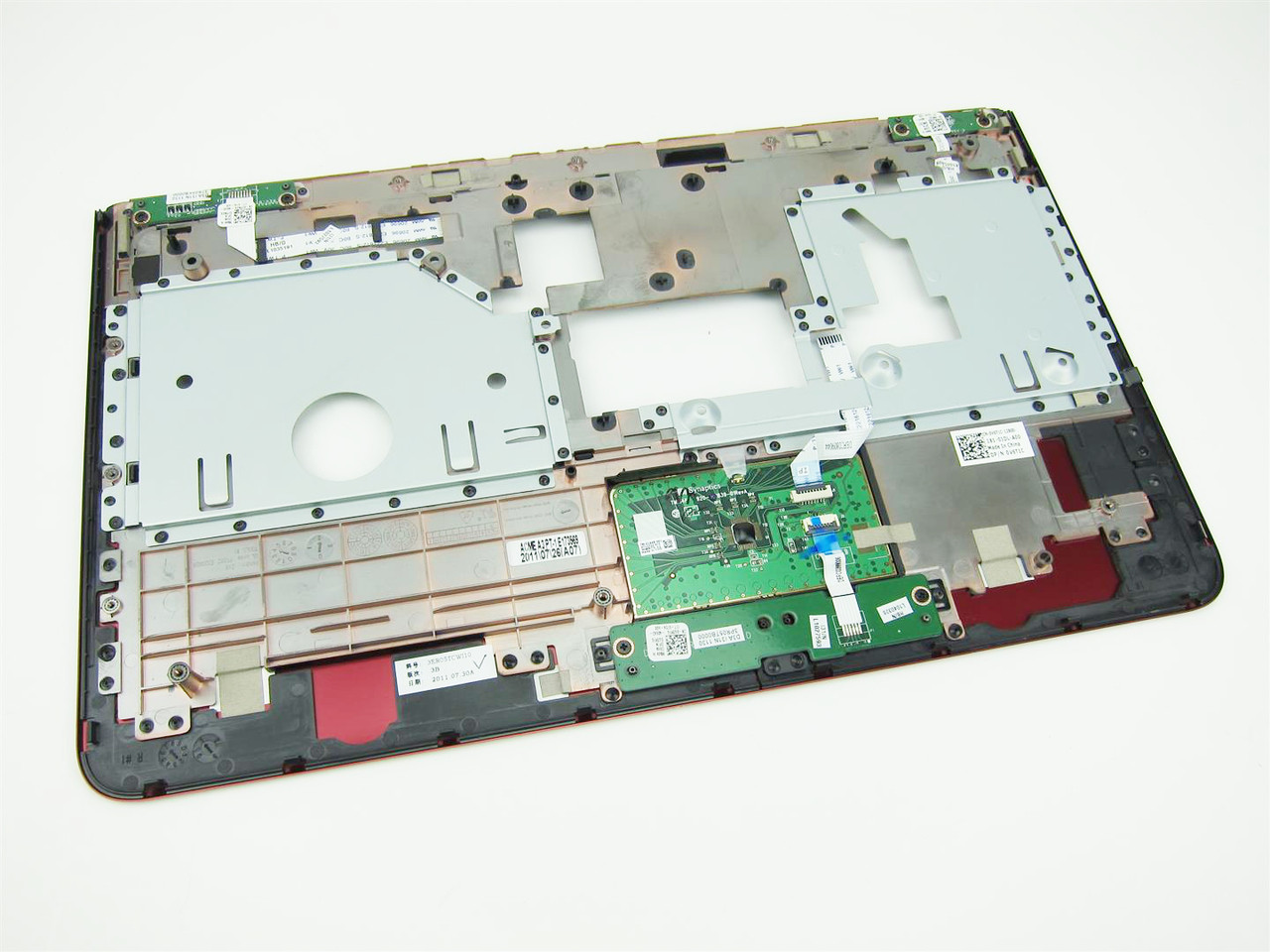 Dell Inspiron 14z N411z Red Palmrest & Touchpad Assembly - V6T1C (B)