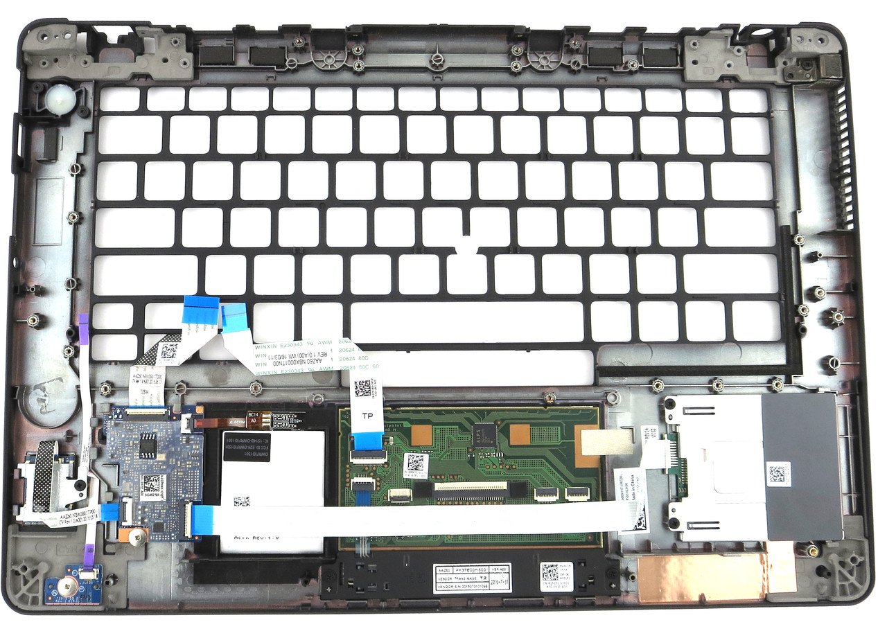 Dell Latitude E7470 Palmrest Touchpad Assembly w/ Fingerprint Reader - 09Y17