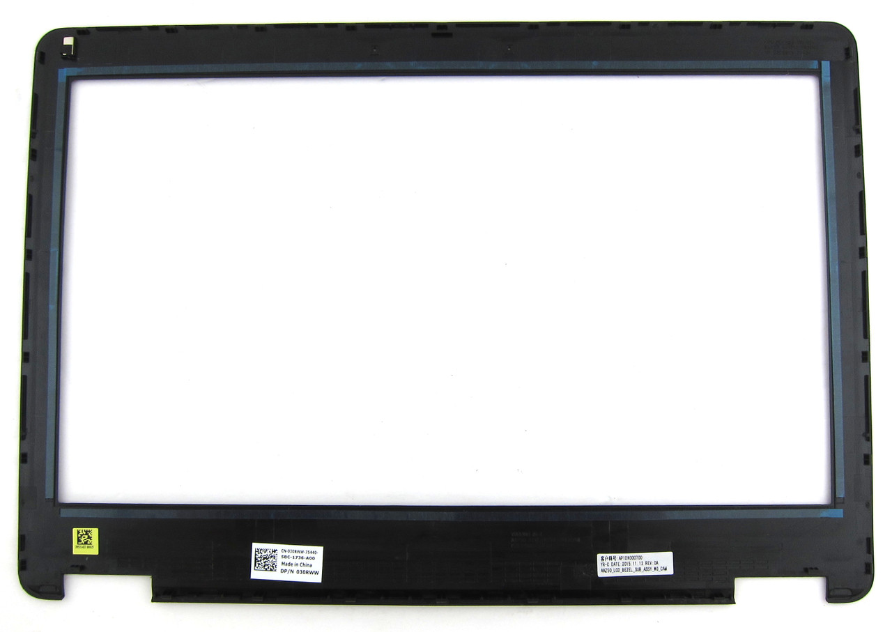  Dell Latitude E7270 Laptop LCD Trim Bezel No Cam Window - 30RWW