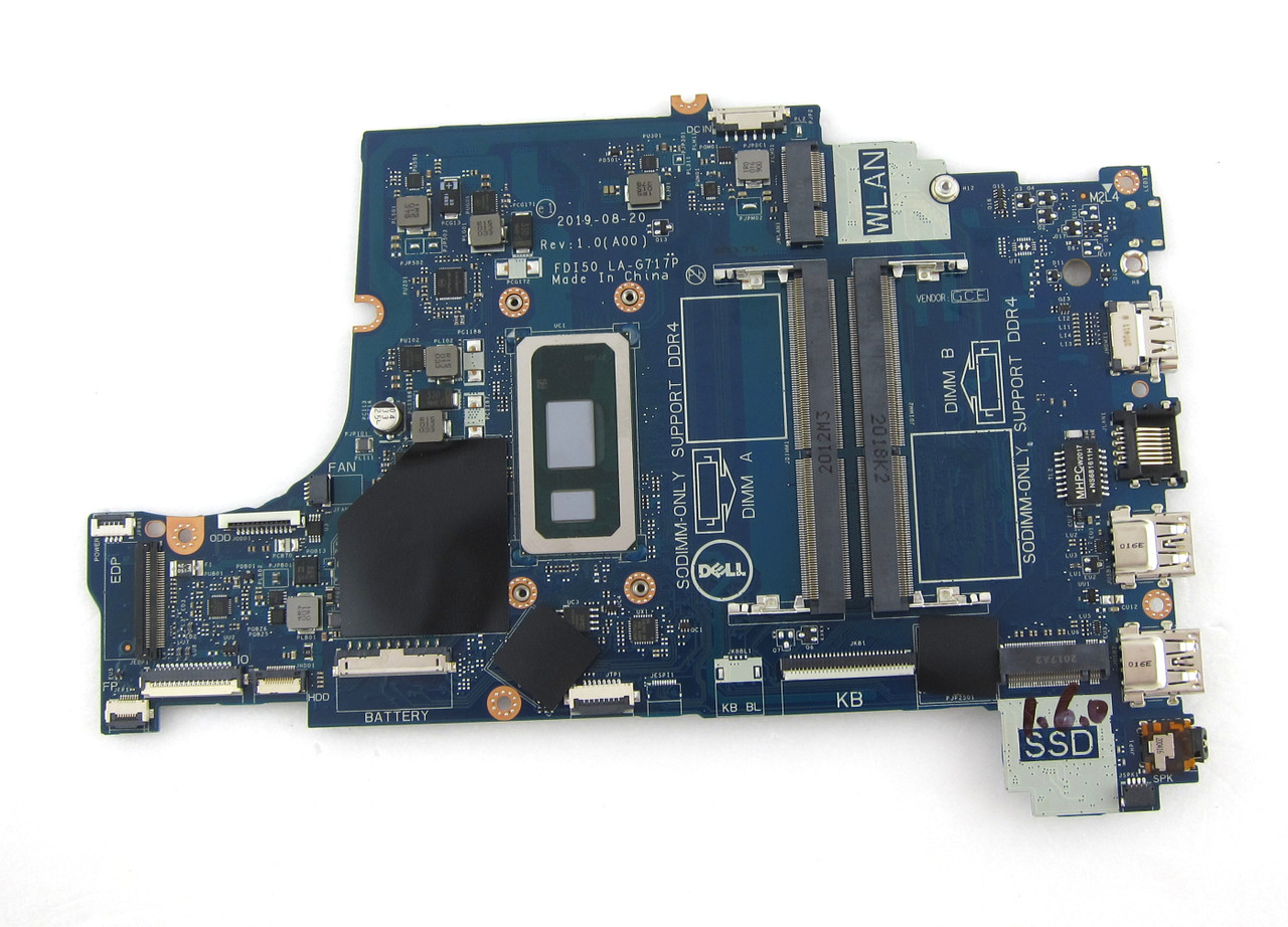 Dell Vostro 3490 Motherboard W/ I5-10210U 1.6 GHz CPU - 6FMPV 