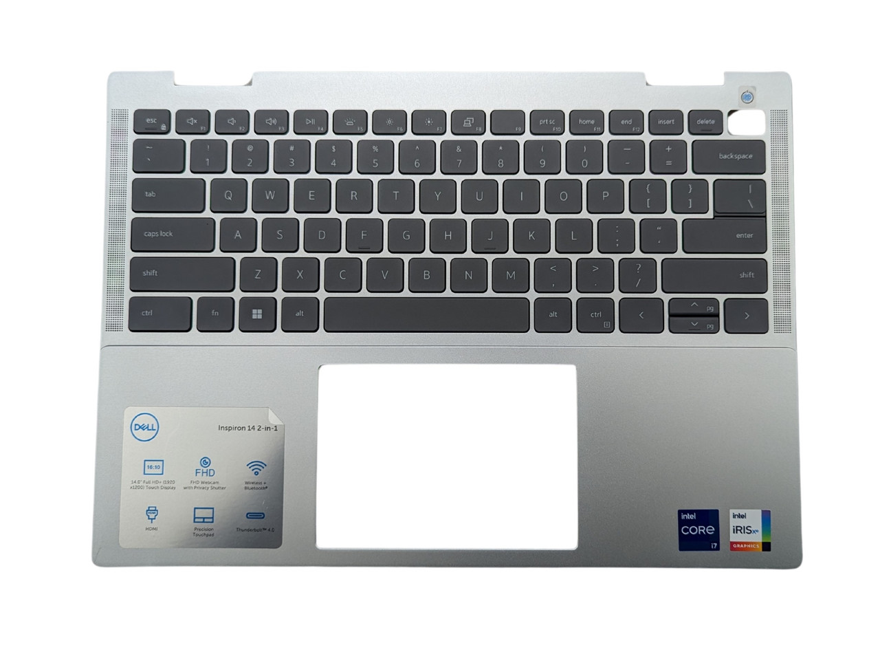 Dell Inspiron 7430 7435 2In1 Palmrest W/ Backlit US Keyboard - MF0F1