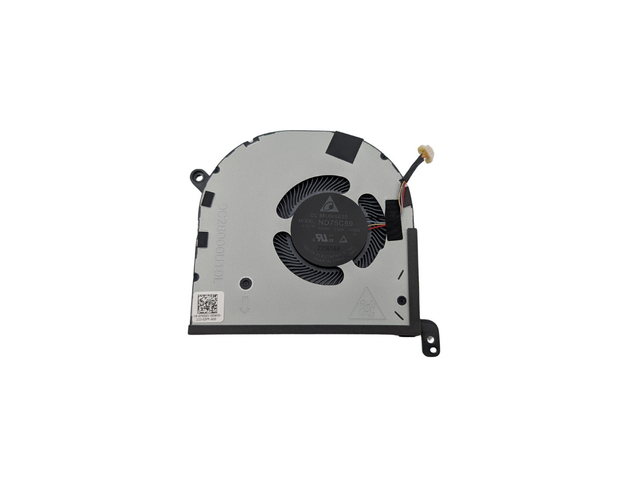 Dell XPS 15 9510 9520 Precision 5560 CPU Cooling Fan LEFT Side - FK50V