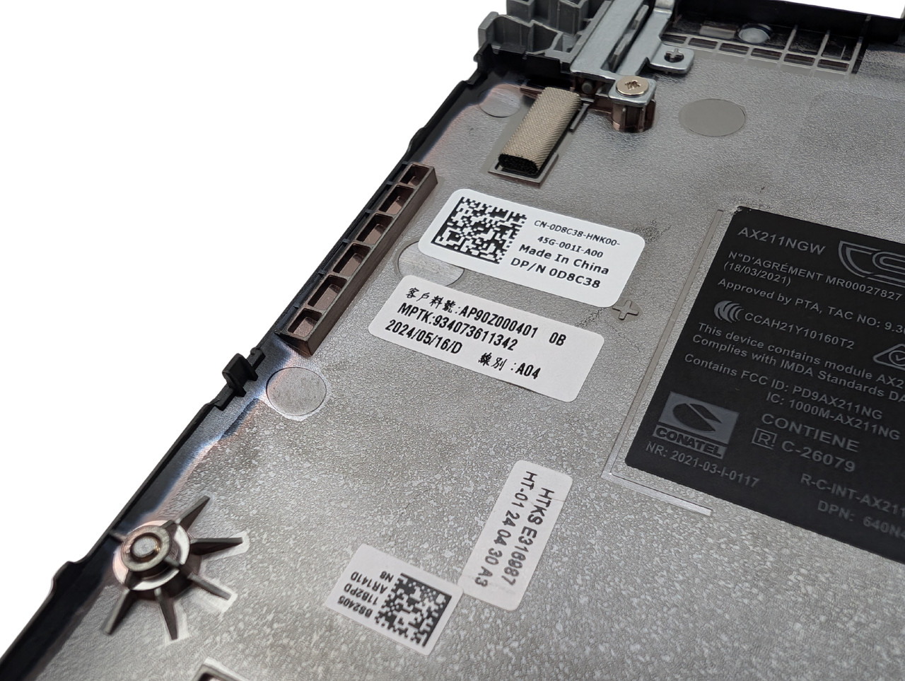 Dell Latitude 5450 Laptop Bottom Base Cover Assembly - D8C38
