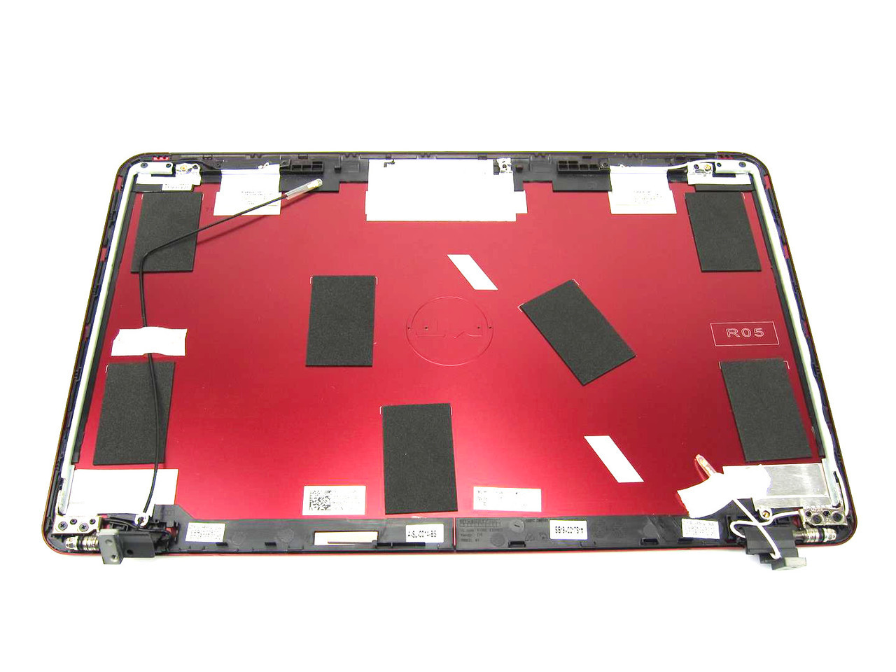 Dell Inspiron 14z (N411z) 14" Red Laptop LCD Back Cover & Hinges - 1HJCC