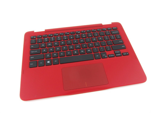 Dell Inspiron 11 3168 / 3169 Red Palmrest Touchpad Keyboard Assembly - C7C8P