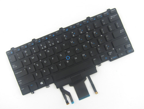 Dell Latitude E5450 E5470 E5480 E7450 E7470 Backlit US INTLKeyboard Dual Point - F2X80