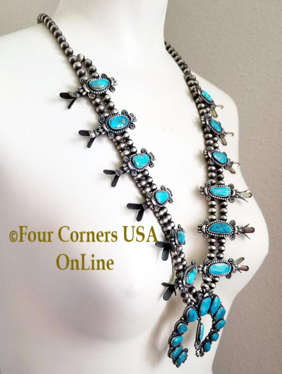 Vintage Squash Blossom Necklace – Black Diamond Curio