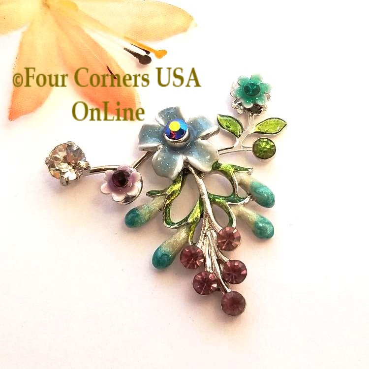 Floral Crystal Focal Station Closeout Final Sale Bdz 1904 Four Corners Usa Online