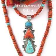 Turquoise Spiny Bead Necklace