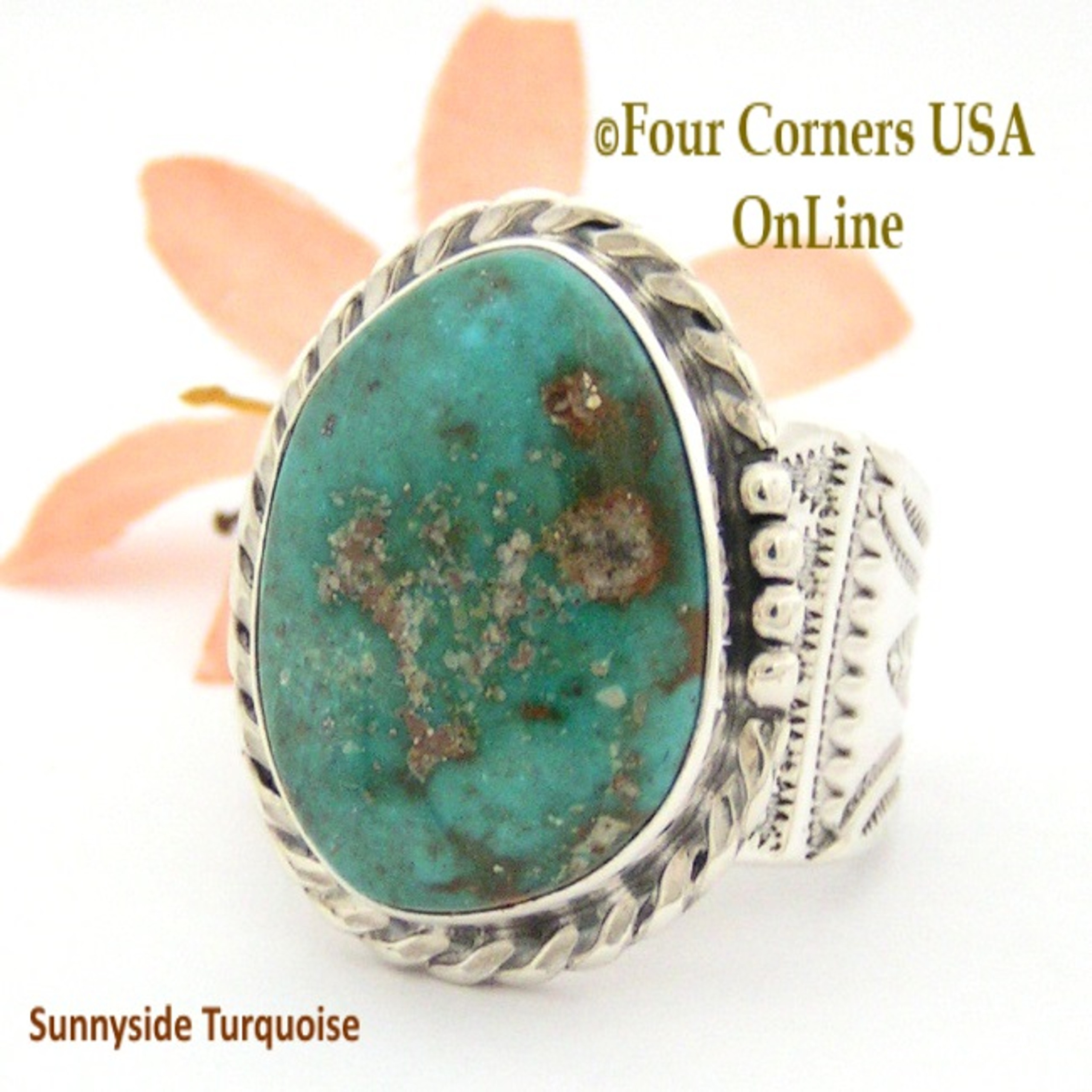 Turquoise Jewelry Mens Turquoise Rings Four Corners USA OnLine   NAR 1637  16909.1602337998 