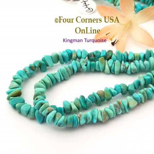 5mm Green Blue Kingman Turquoise Nugget Bead Strands Group 44 Four Corners USA OnLine Jewelry Making Beading Supplies