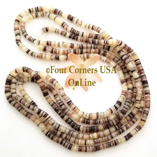 5mm Hammer Shell Heishi Bead 24 Inch Strands Four Corners USA OnLine Jewelry Making Beading Craft Supplies