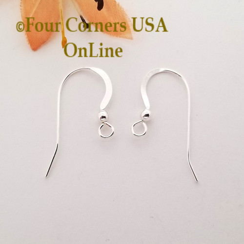 Sterling Silver Fishhook Earwires with Ball Special Buy Final Sale BDZ-2133 Four Corners USA OnLine Designer Jewelry Making Beading Craft Supplies