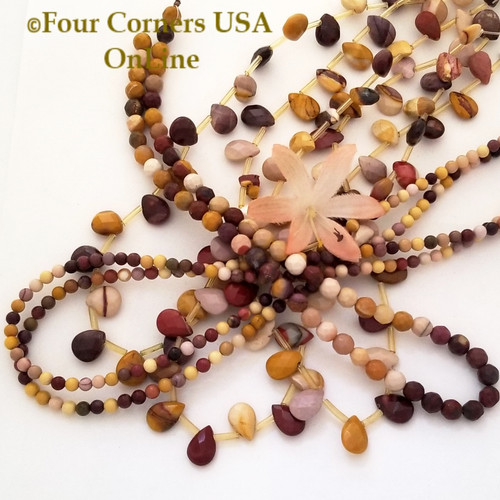 Moukaite Jasper Mixed Bead Strands 7 Unit Bulk Four Corners USA OnLine Jewelry Making Beading Craft Supplies