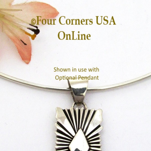 16 1/2 Inch Handmade Sterling Silver Neck Ring CHAIN-010 Four Corners USA OnLine