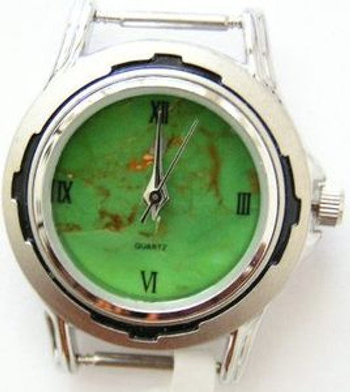 Women's Mohave Green Kingman Turquoise Stone Stainless Watch Face - #8W (NAWF-MG-8W)